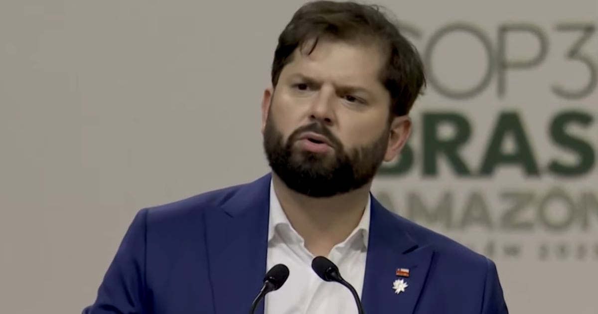 Boric acusa de manera directa a Trump de mentir sobre el cambio climático en Cumbre de Líderes de la COP30 en Brasil