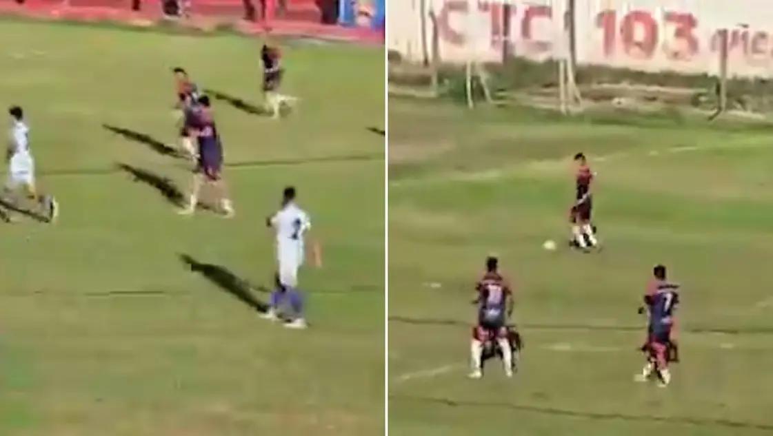 Se quedaron parados en protesta por el arbitraje y cayeron 6-0: El reclamo de un equipo que se hizo viral