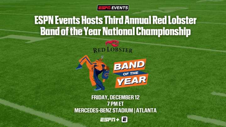 ESPN Events to host third annual Red Lobster Band of the Year National Championship on Dec. 12