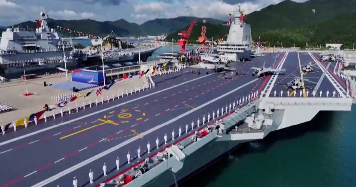 China exhibe músculo naval con su tercer portaaviones en plena rivalidad con EE.UU.