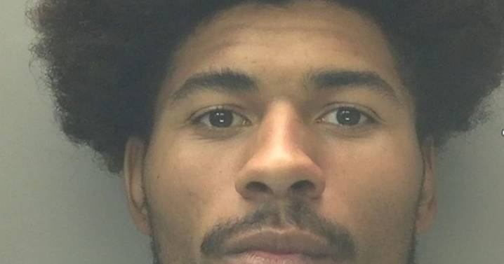 The moment a drug dealer was tackled to the ground after police chase through residential estate