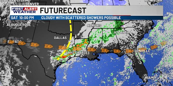 FIRST ALERT FORECAST: Warmer Saturday but showers and storms possible too