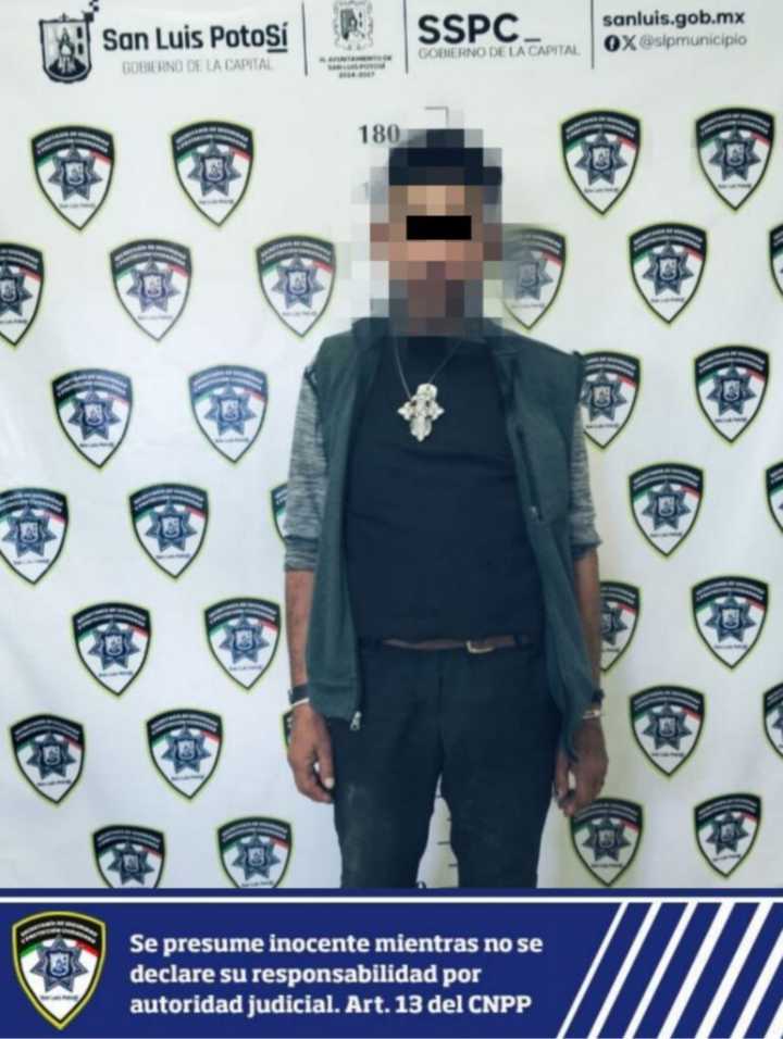 Guardia Municipal arresta a sujeto que ingresó sin permiso a un predio en construcción