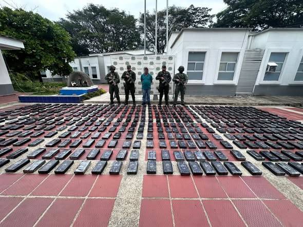 Incautación de cerca de media tonelada de clorhidrato de cocaína