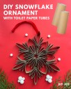 Make Beautiful DIY Snowflake Ornaments With Toilet Paper Rolls