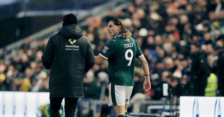 Plymouth Argyle star Lorent Tolaj's angry red card reaction