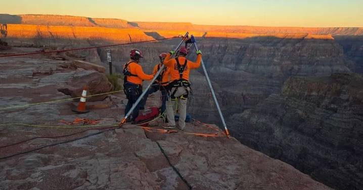 Man, 65, plunges 134ft to death after slipping off edge of Grand Canyon