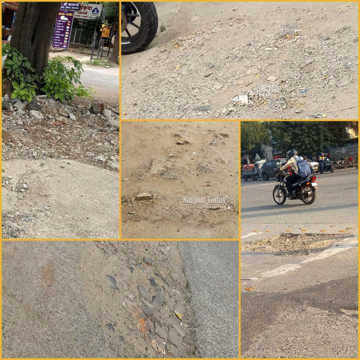 Nagpur Cement Road Left Damaged for 7 Months in Pratapnagar; Residents Furious