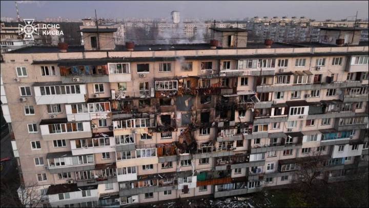 4 Killed As Russian Drone Hits Apartment Block In Ukraine, Dozens Of High