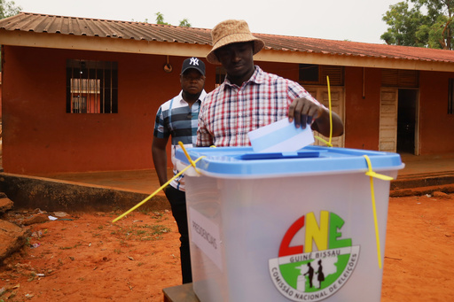 Guinea-Bissau votes as president seeks second term and main opposition party is barred