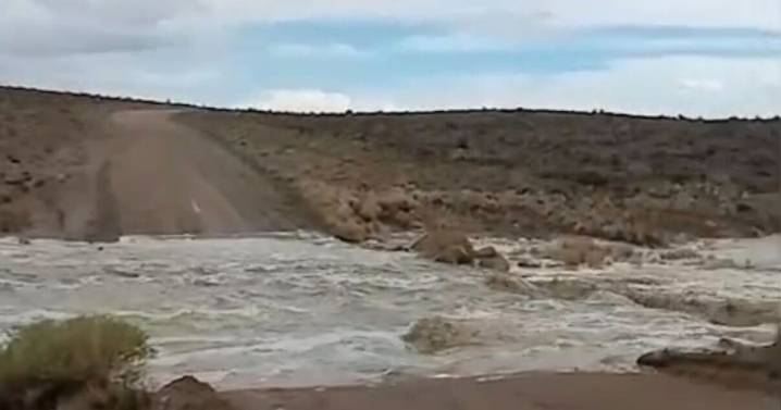 Río Negro bajo alerta por tormentas: Vialidad reporta rutas intransitables y tránsito restringido