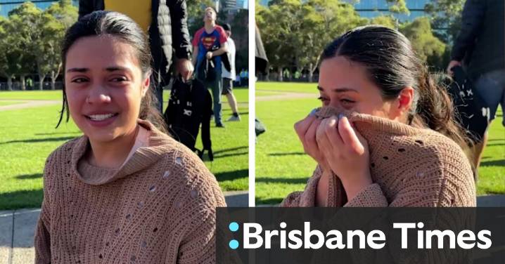 Student pepper-sprayed as police clash with pro-Palestine protesters at weapons expo