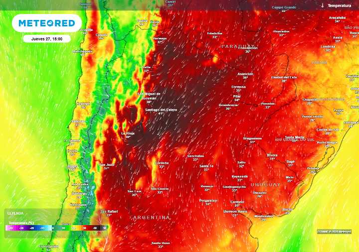 Pronóstico del tiempo para Argentina: calor intenso con máximas superiores a 40 ºC para estas provincias esta semana