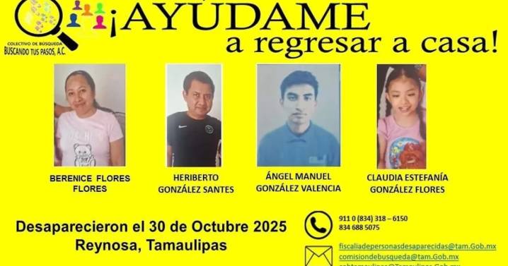 Alerta en Tamaulipas por desaparición de familia; hallan su casa saqueada