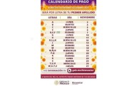 Publican calendario de pagos de Bienestar por apellido