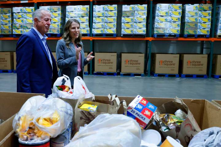 Nevada Gov. Joe Lombardo tours food bank on day 3 since SNAP benefits were paused for about 500K state residents 