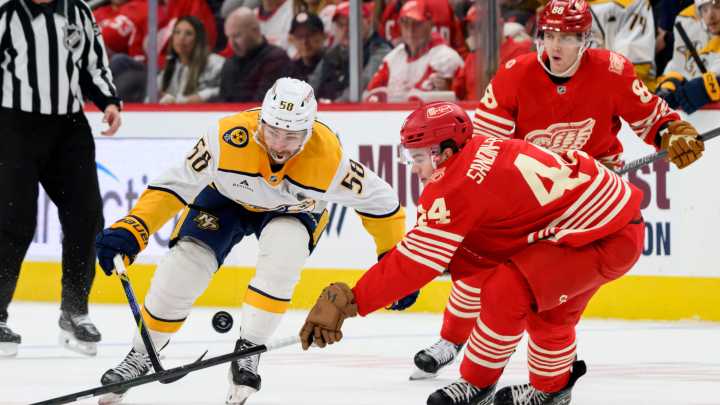 Predators' third-period flurry sinks Red Wings, 6