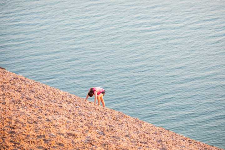 Dune climb rescues drop 85% after Sleeping Bear adds volunteer safety crew
