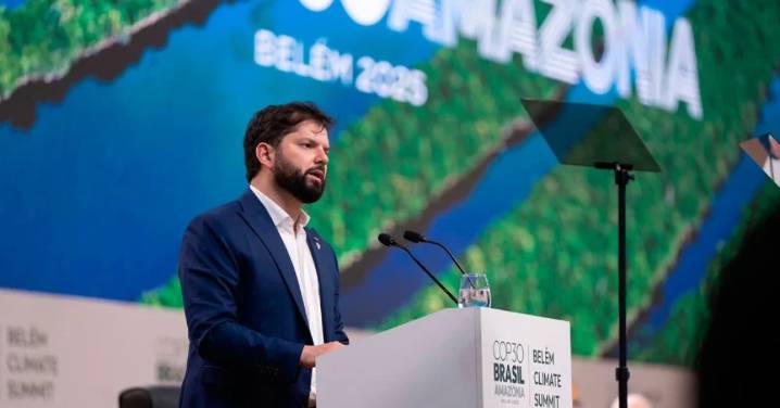 Presidente Boric critica negacionismo climático de Trump en la COP30: “Dijo que la crisis climática no existe y eso es mentira"