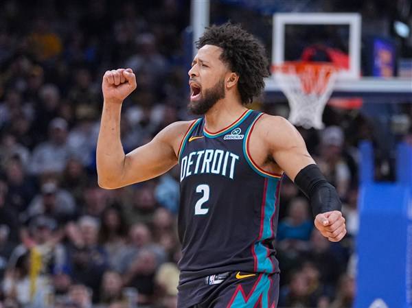 Pistons win 13th straight to tie franchise record, beating the Pacers 122