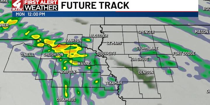 Seasonal weekend, showers move in Monday