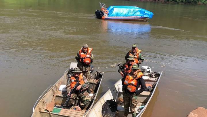 Patrulla náutica de Argentina y Brasil contra la pesca ilegal en el Río Uruguay