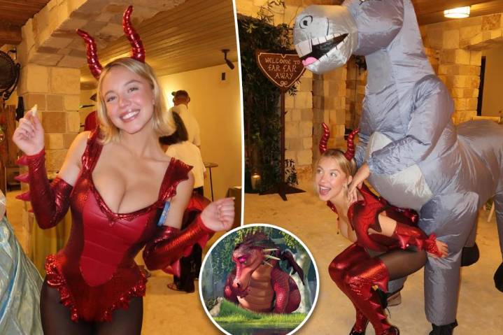 Sydney Sweeney dresses up a sexy dragon in 'Shrek'
