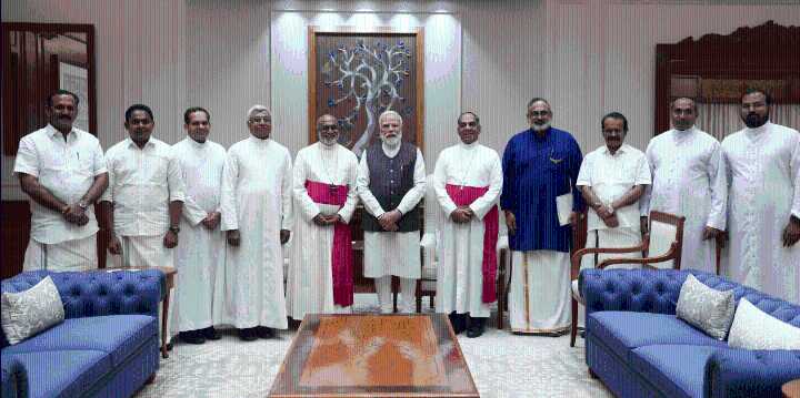 PM Modi meets delegation of bishops from Syro