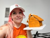I made a Cheez-It holiday house. The frosting-and-cheese combo truly shocked me.