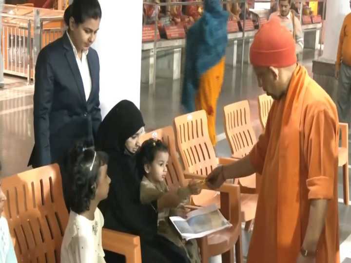 UP CM holds ‘Janta Darshan’ at Gorakhnath Temple in Gorakhpur