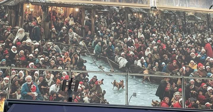 ‘Nightmare’ Christmas mural with headless people is ‘AI gone wrong’, say locals