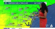 Cooler, drier air Sunday before warming trend later next week