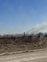 PHOTOS: Crews fight grass fire in Harvey County