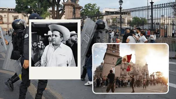 Protestas y destrozos en Palacio de Michoacán por Carlos Manzo