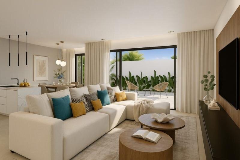 Klic Arquitectos presenta un exclusivo proyecto de viviendas pareadas con piscina privada y solárium en Fuengirola