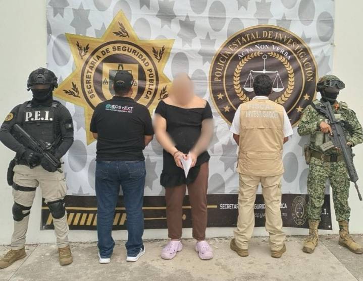 Cae en Mérida sujeto acusado de extorsionar desde Cancún; fue capturado vestido como mujer