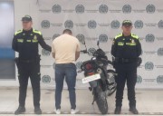 Operativo permitió captura de un hombre y recuperación de una moto