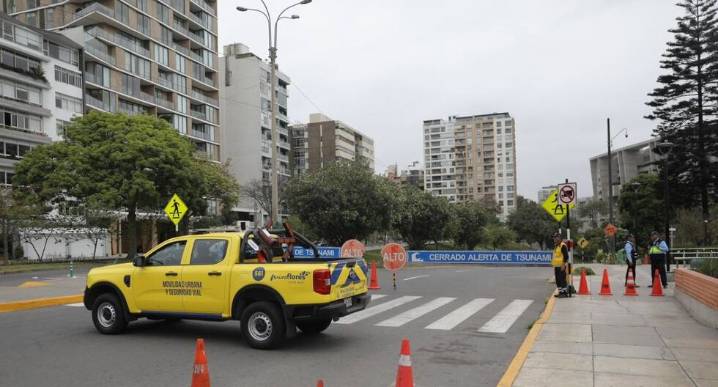 Costa Verde: continúa el desvío y cierre de la bajada de Armendáriz Juegos Bolivarianos