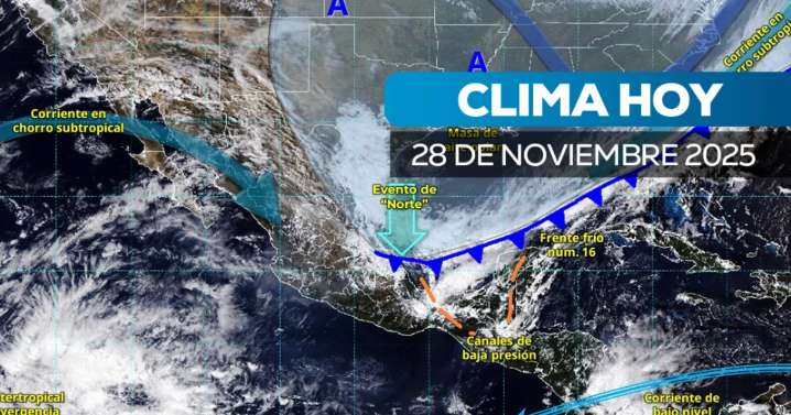 Frente frío 16 y aire polar congelan a México: lluvias intensas se extienden por el país