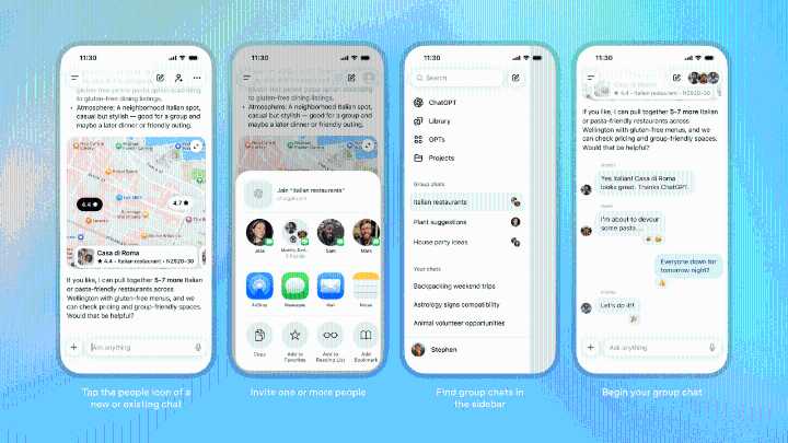 OpenAI launches group chats on ChatGPT: Here’s how to use the new feature