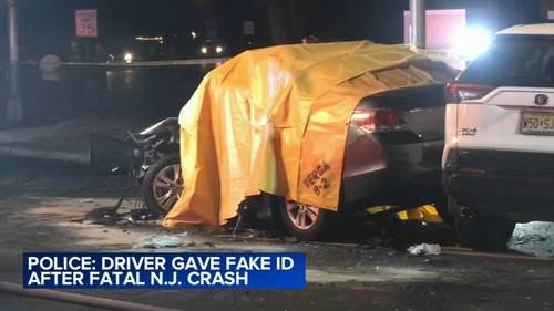 Driver blamed for fatal crash after attempted traffic stop in West Deptford, N.J. accused of giving police a fake name
