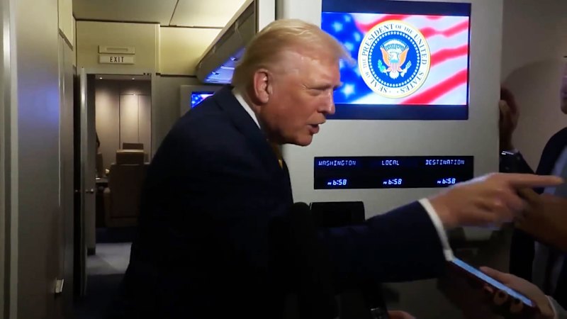 President Trump says "quiet piggy" to a journalist