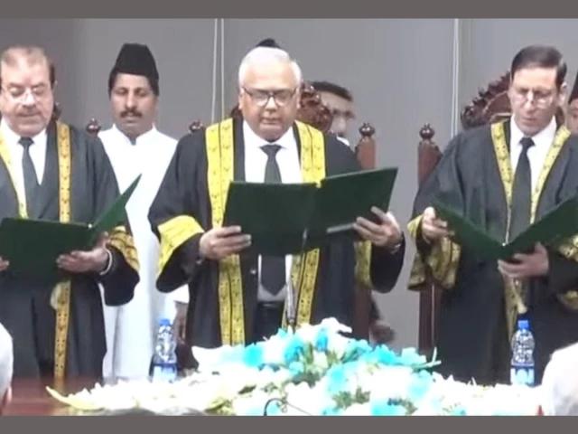 Justice Rozi Khan, Arshad Hussain Shah take oath as FCC judges