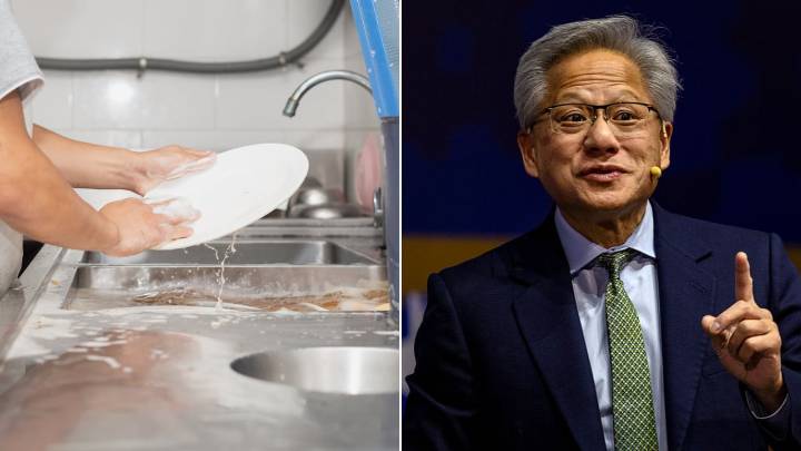 De lavaplatos a multimillonario: el lugar donde todo el mundo debería comenzar a trabajar, según Jensen Huang