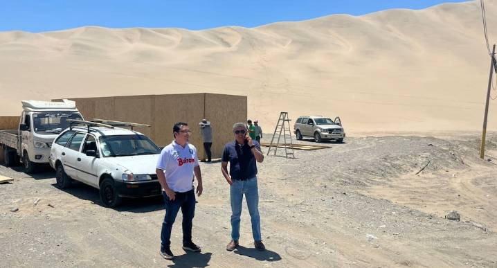 Ica: detectan construcción ilegal en plena duna de la laguna de Huacachina