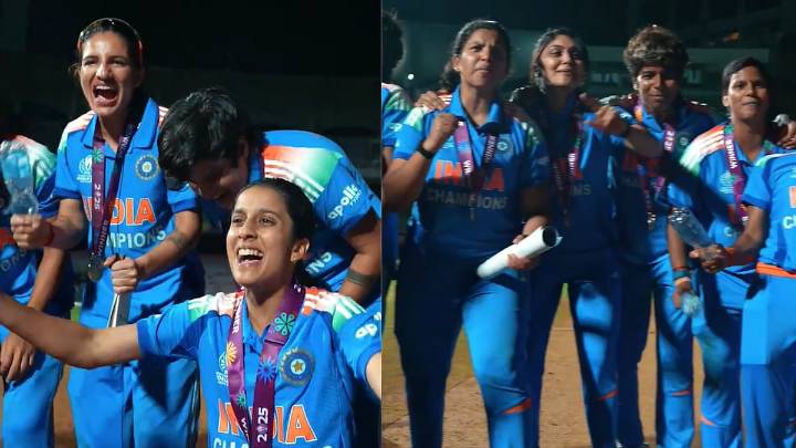 Watch: Jemimah Rodrigues, Teammates & Coaching Staff Sing Secret Team Anthem After Women’s World Cup Triumph