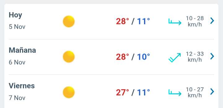 Día soleado con temperatura hasta 28°C en Juárez
