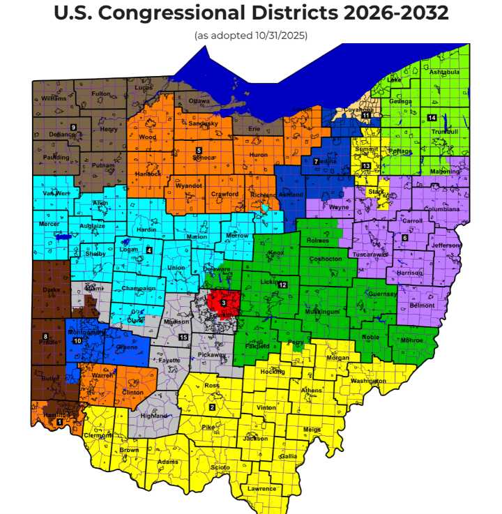 Ohio Redistricting Commission Unanimously Approves New Congressional Map, Moving Pickaway County...