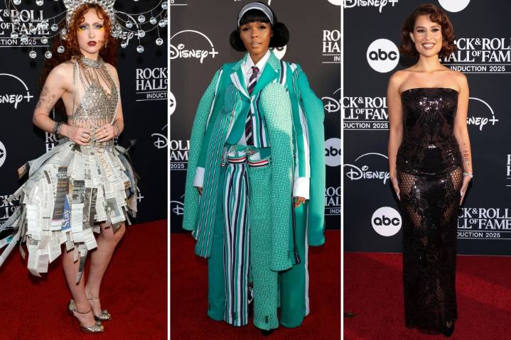 2025 Rock and Roll Hall of Fame Induction Ceremony red carpet: Chappell Roan, Janelle Monáe, Raye and more