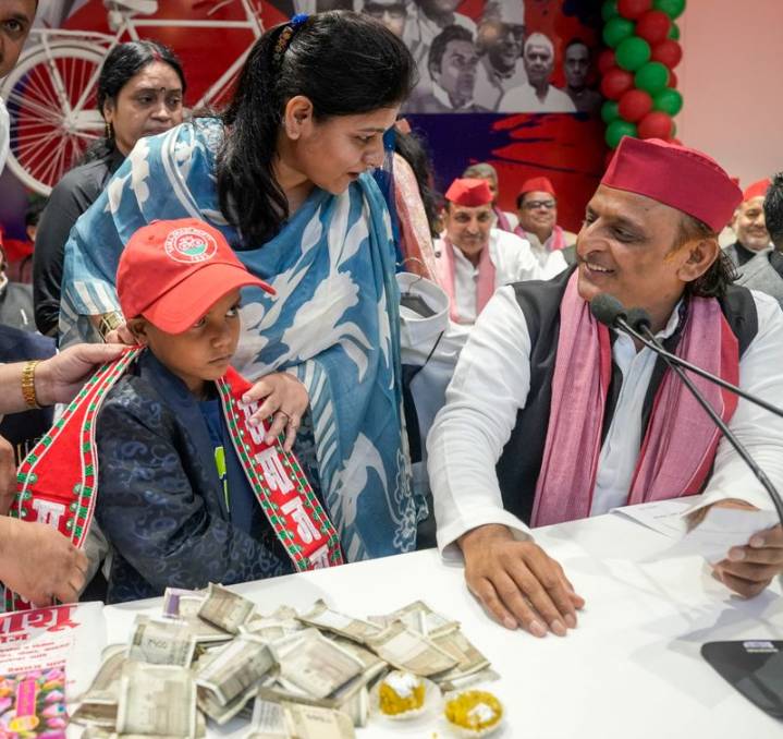Khajanchi turns 9: Akhilesh Yadav celebrates birthday of ‘demonetisation baby’ born in a bank queue